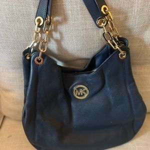 Navy Michael Kors purse